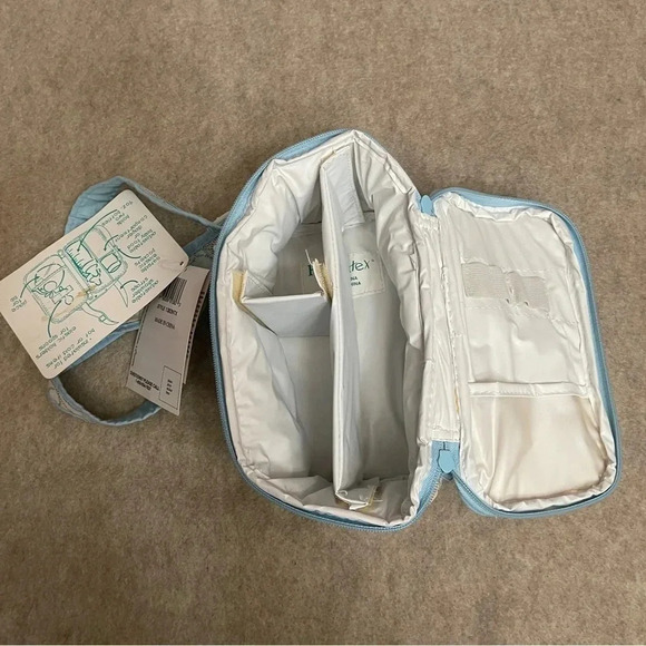 Health-Tex Vintage Baby Fridge Vinyl Insulated Bottle Bag Pastels Blue Animals - Picture 9 of 16